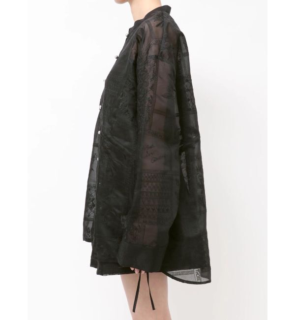 MURUA「ウエストドロストシアーレースシャツ【セットアップ着用可】」|シャツ・ブラウス|