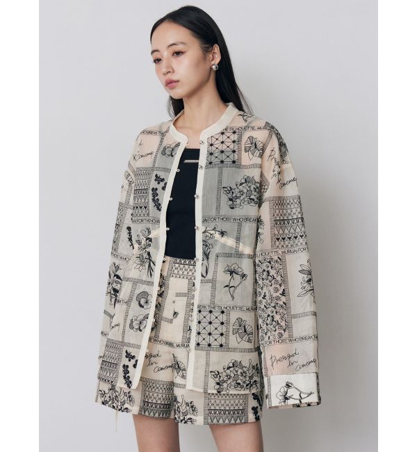 MURUA「ウエストドロストシアーレースシャツ【セットアップ着用可】」|シャツ・ブラウス|