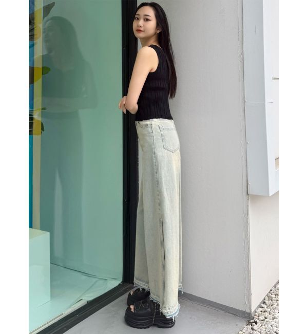 MURUA「サイドZIPスリットワイドデニム【セットアップ着用可】」|デニム|