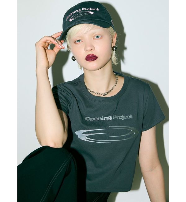 MURUA「【Opening Projectコラボ】ロゴプリントTシャツ」|Tシャツ・カットソー|グレー