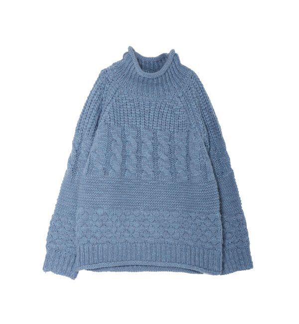 Ungrid「ローゲージハイネックケーブルニット」|ニット・セーター|