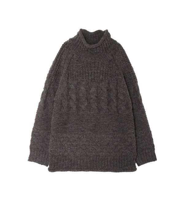 Ungrid「ローゲージハイネックケーブルニット」|ニット・セーター|