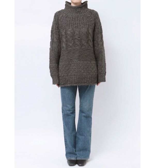 Ungrid「ローゲージハイネックケーブルニット」|ニット・セーター|