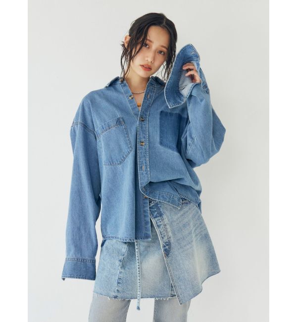 Ungrid「ポケットデザインデニムシャツ」|シャツ・ブラウス|