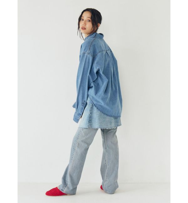 Ungrid「ポケットデザインデニムシャツ」|シャツ・ブラウス|