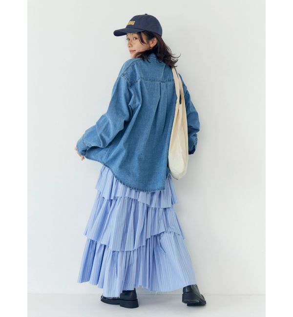 Ungrid「ポケットデザインデニムシャツ」|シャツ・ブラウス|