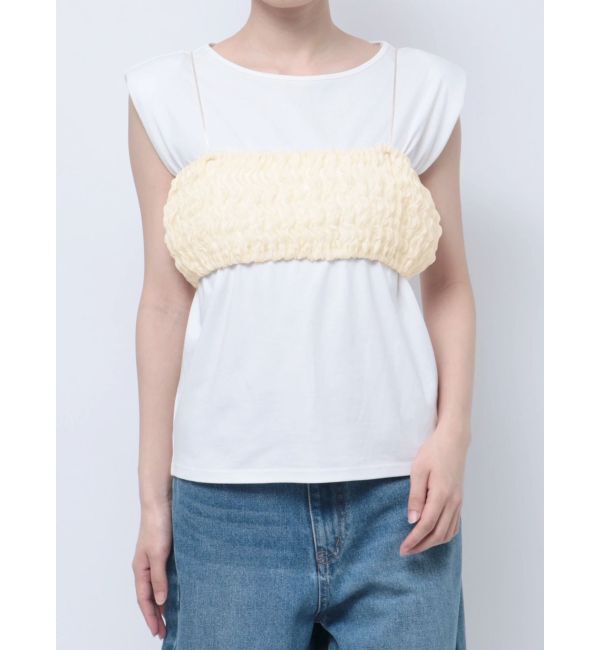 LAGUNAMOON「シャーリングブラトップ」|チューブトップ|