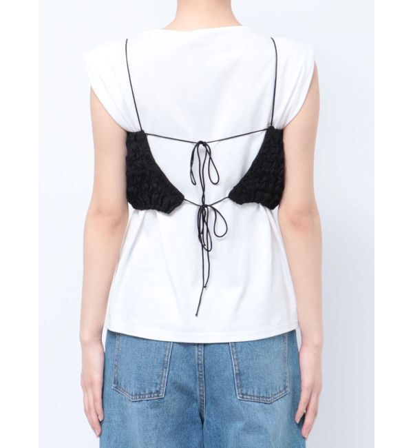 LAGUNAMOON「シャーリングブラトップ」|チューブトップ|