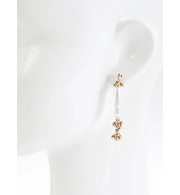 LAGUNAMOON「LADYキャビアビーズ淡水ピアス」|ピアス|