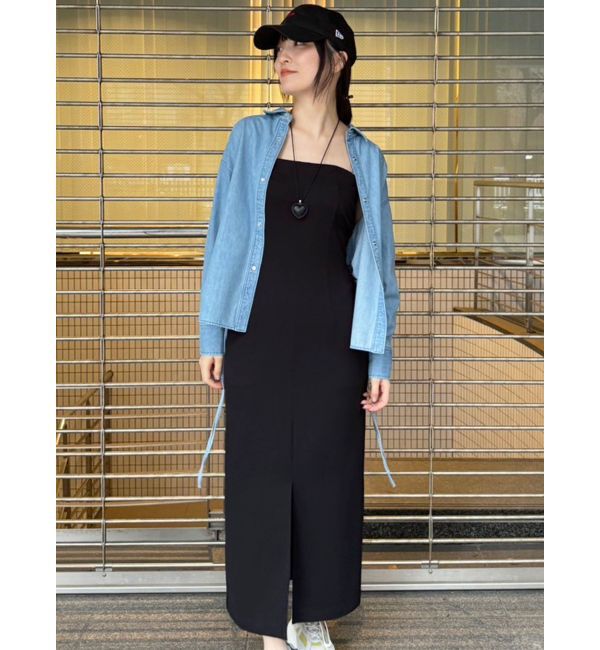 LAGUNAMOON「【WEB限定】ポンチベアワンピース」|ワンピース|ブラック