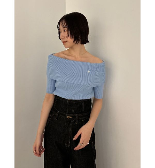 LAGUNAMOON「【POLO BCSコラボ】オフショルニットプルオーバー」|ニット・セーター|