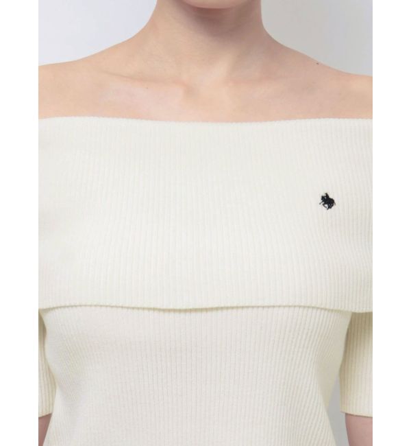 LAGUNAMOON「【POLO BCSコラボ】オフショルニットプルオーバー」|ニット・セーター|