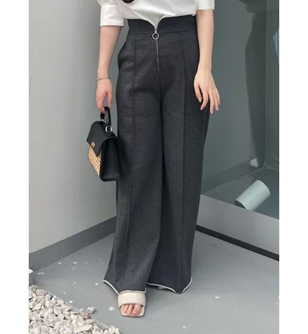 LAGUNAMOON「ZIPスウェットワイドフレアパンツ」|その他|