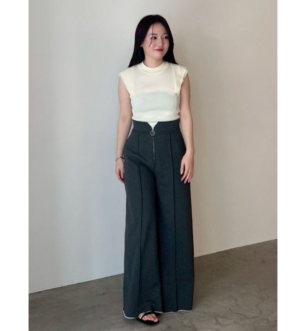 LAGUNAMOON「ZIPスウェットワイドフレアパンツ」|その他|