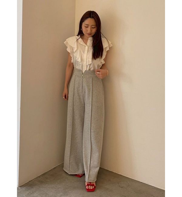 LAGUNAMOON「ZIPスウェットワイドフレアパンツ」|その他|