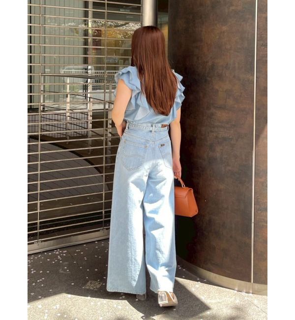 LAGUNAMOON「【Leeコラボ】Vネックフリルタックブラウス」|シャツ・ブラウス|