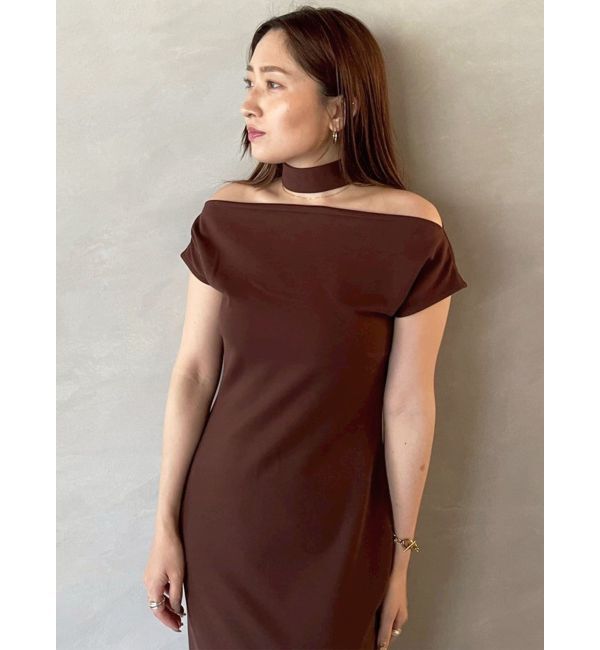 LAGUNAMOON「オフショルボートポンチワンピース」|ワンピース|