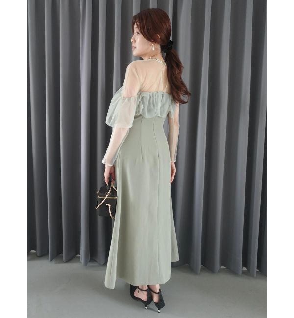 LAGUNAMOON「LADYアシンメトリーフリルドレス」|ドレス|