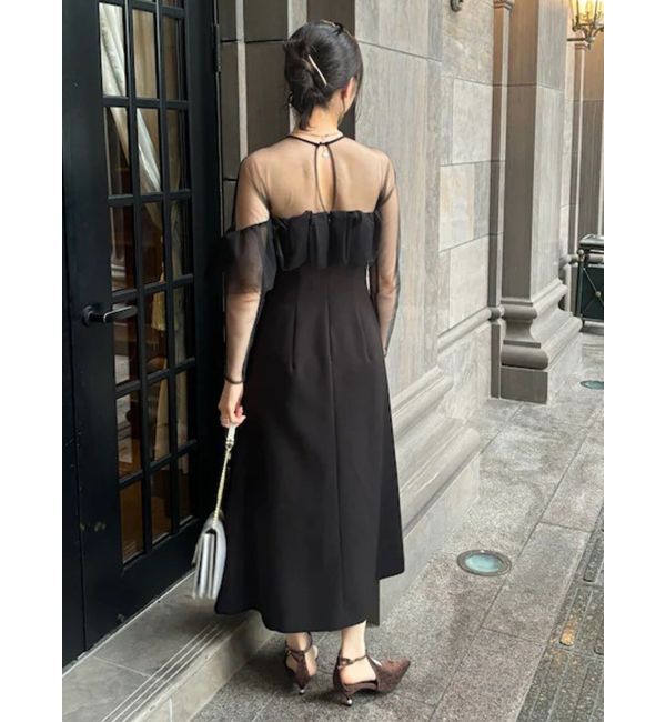 LAGUNAMOON「LADYアシンメトリーフリルドレス」|ドレス|