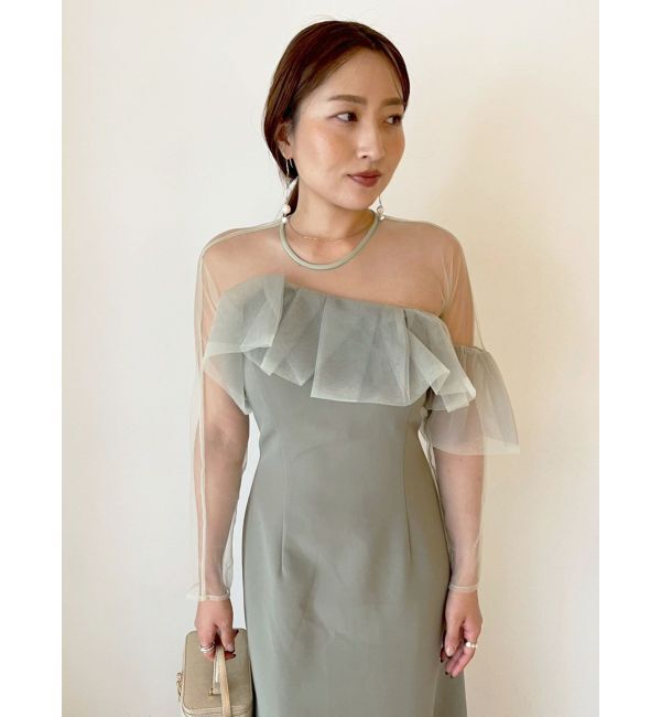 LAGUNAMOON「LADYアシンメトリーフリルドレス」|ドレス|
