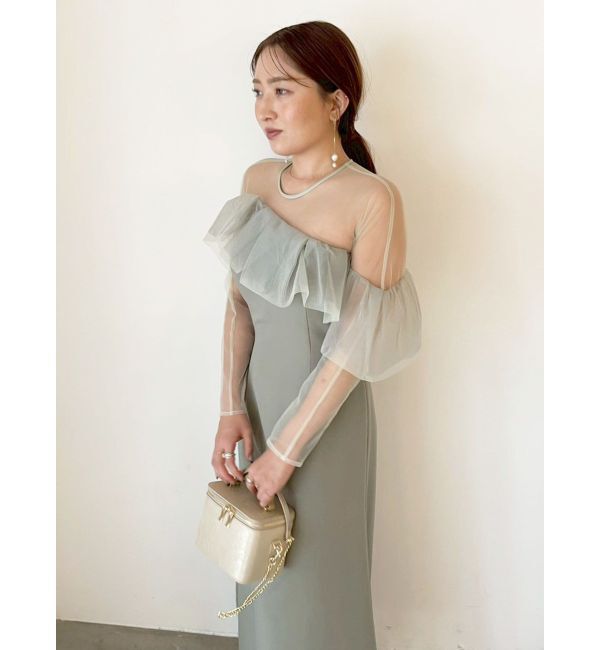 LAGUNAMOON「LADYアシンメトリーフリルドレス」|ドレス|