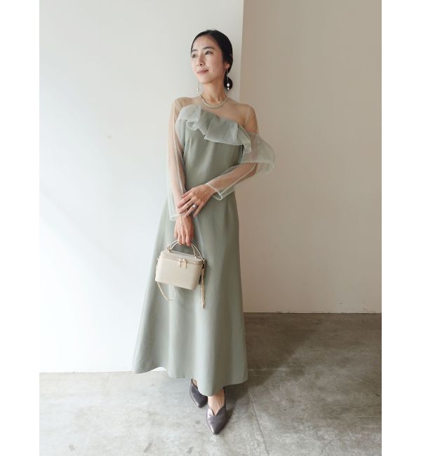 LAGUNAMOON「LADYアシンメトリーフリルドレス」|ドレス|
