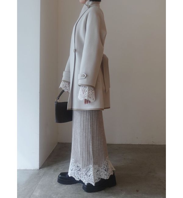 LAGUNAMOON「ラペルリバーコート」|その他|