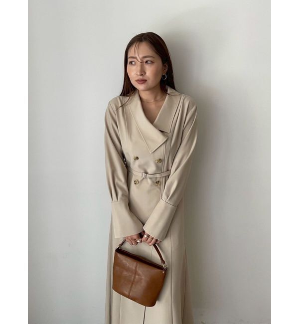 LAGUNAMOON「アシンメトリーカラーナローフレアワンピース」|ワンピース|