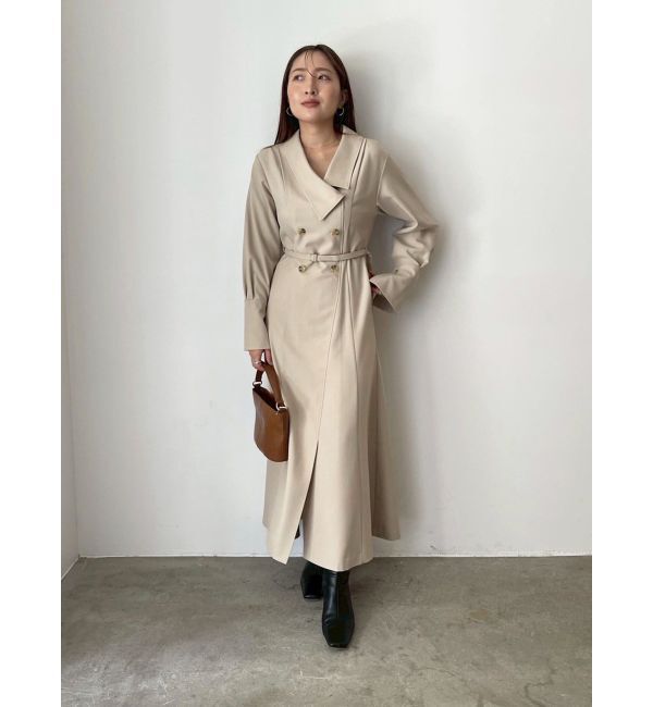 LAGUNAMOON「アシンメトリーカラーナローフレアワンピース」|ワンピース|