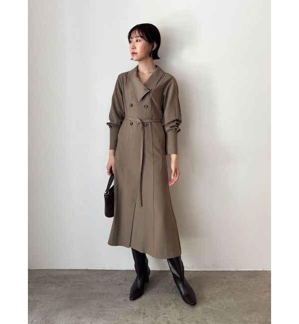 LAGUNAMOON「アシンメトリーカラーナローフレアワンピース」|ワンピース|