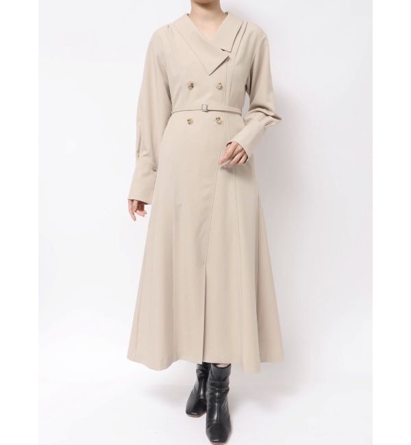 LAGUNAMOON「アシンメトリーカラーナローフレアワンピース」|ワンピース|