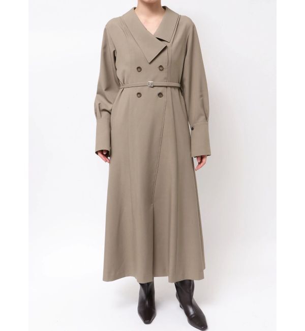 LAGUNAMOON「アシンメトリーカラーナローフレアワンピース」|ワンピース|