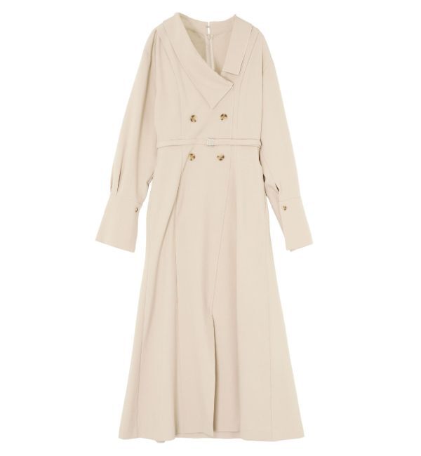 LAGUNAMOON「アシンメトリーカラーナローフレアワンピース」|ワンピース|