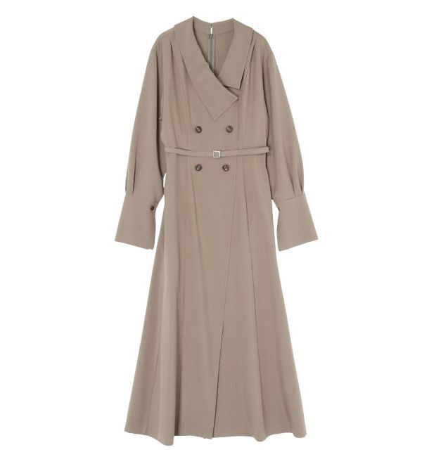 LAGUNAMOON「アシンメトリーカラーナローフレアワンピース」|ワンピース|