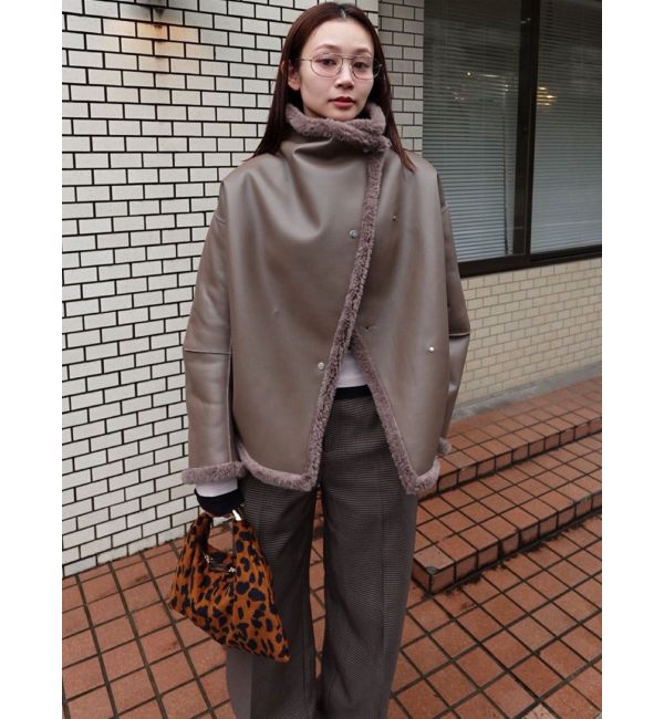 LAGUNAMOON「【REVIVAL】フェイクムートンスタンドカラーコート」|その他|