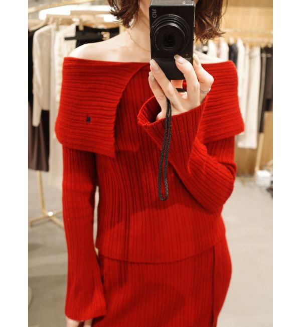 LAGUNAMOON「【POLO BCSコラボ】ワイドカラーニットプルオーバー」|ニット・セーター|