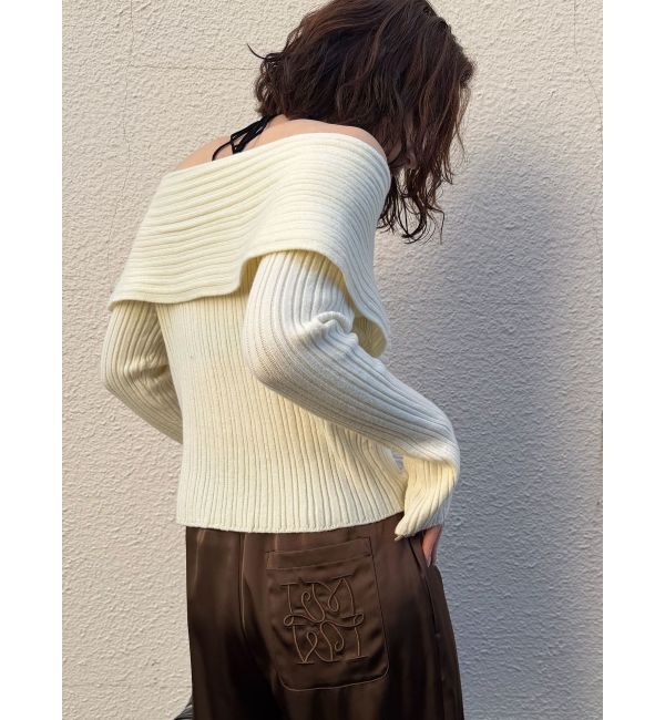 LAGUNAMOON「【POLO BCSコラボ】ワイドカラーニットプルオーバー」|ニット・セーター|