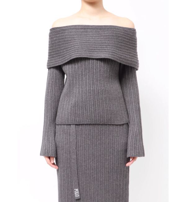 LAGUNAMOON「【POLO BCSコラボ】ワイドカラーニットプルオーバー」|ニット・セーター|