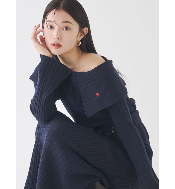 LAGUNAMOON「【POLO BCSコラボ】ワイドカラーニットプルオーバー」|ニット・セーター|