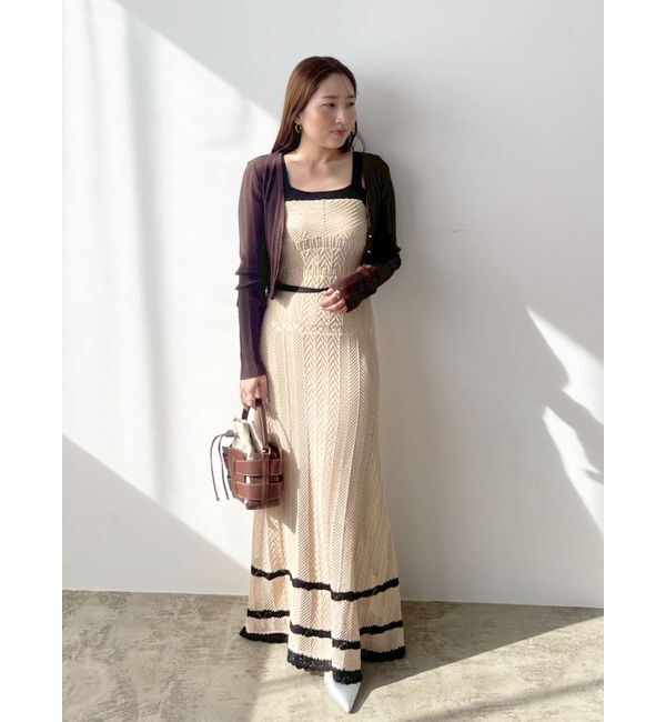 LAGUNAMOON「ノースリレースニットワンピース」|ワンピース|