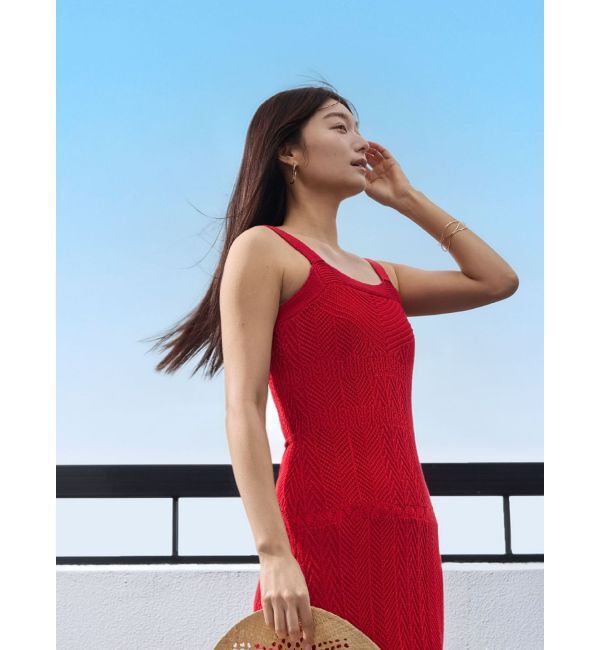 LAGUNAMOON「ノースリレースニットワンピース」|ワンピース|