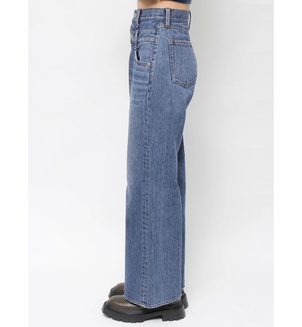 EVRIS「ダブルウエストワイドデニムパンツ」|デニム|