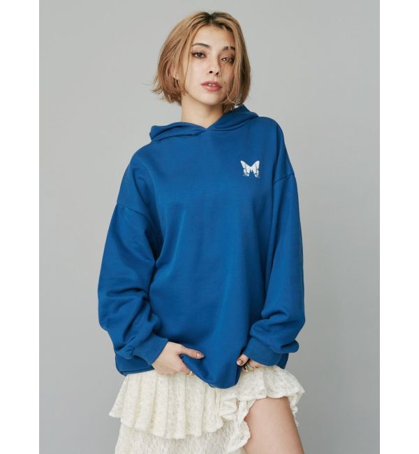 EVRIS「バタフライグラフィックオーバーサイズフーディー」|パーカー|