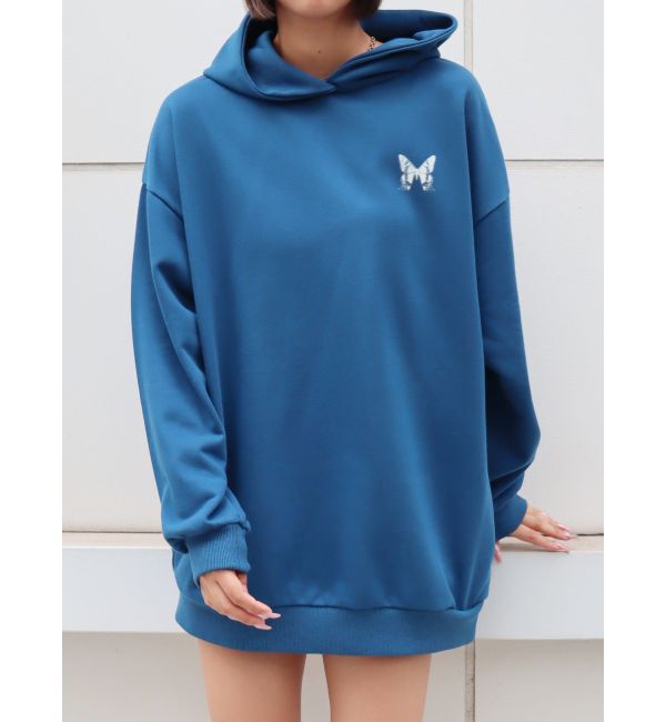 EVRIS「バタフライグラフィックオーバーサイズフーディー」|パーカー|