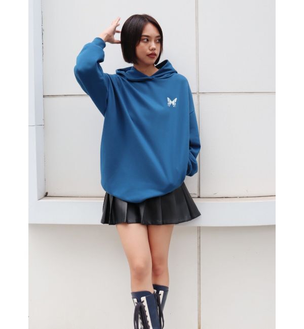 EVRIS「バタフライグラフィックオーバーサイズフーディー」|パーカー|