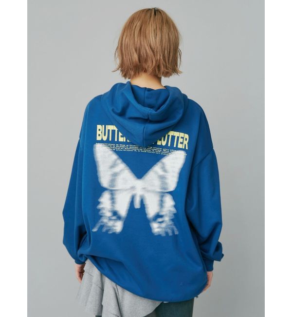 EVRIS「バタフライグラフィックオーバーサイズフーディー」|パーカー|