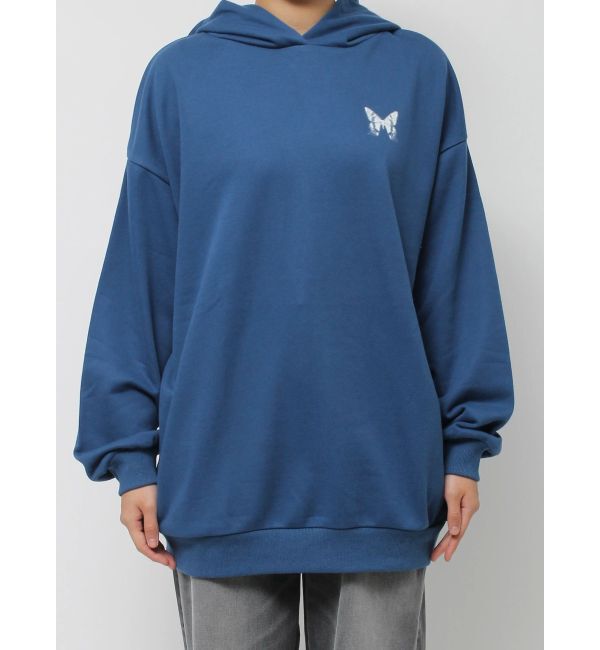 EVRIS「バタフライグラフィックオーバーサイズフーディー」|パーカー|