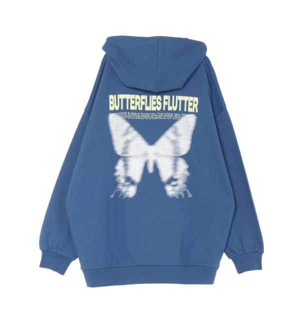 EVRIS「バタフライグラフィックオーバーサイズフーディー」|パーカー|