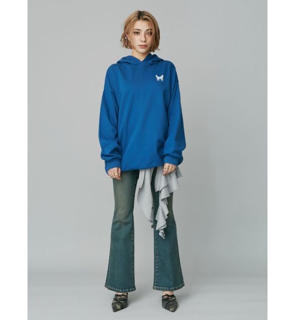 EVRIS「バタフライグラフィックオーバーサイズフーディー」|パーカー|