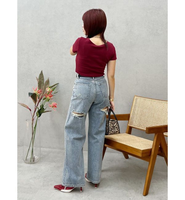 EVRIS「BASICシンプルショートTシャツ」|Tシャツ・カットソー|